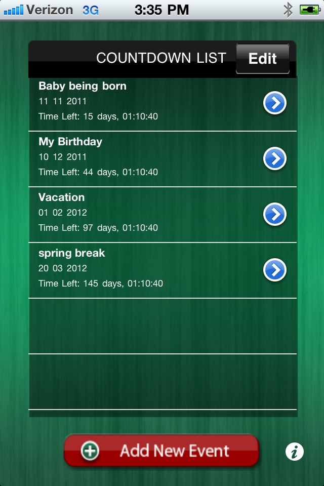 date countdown app iphone